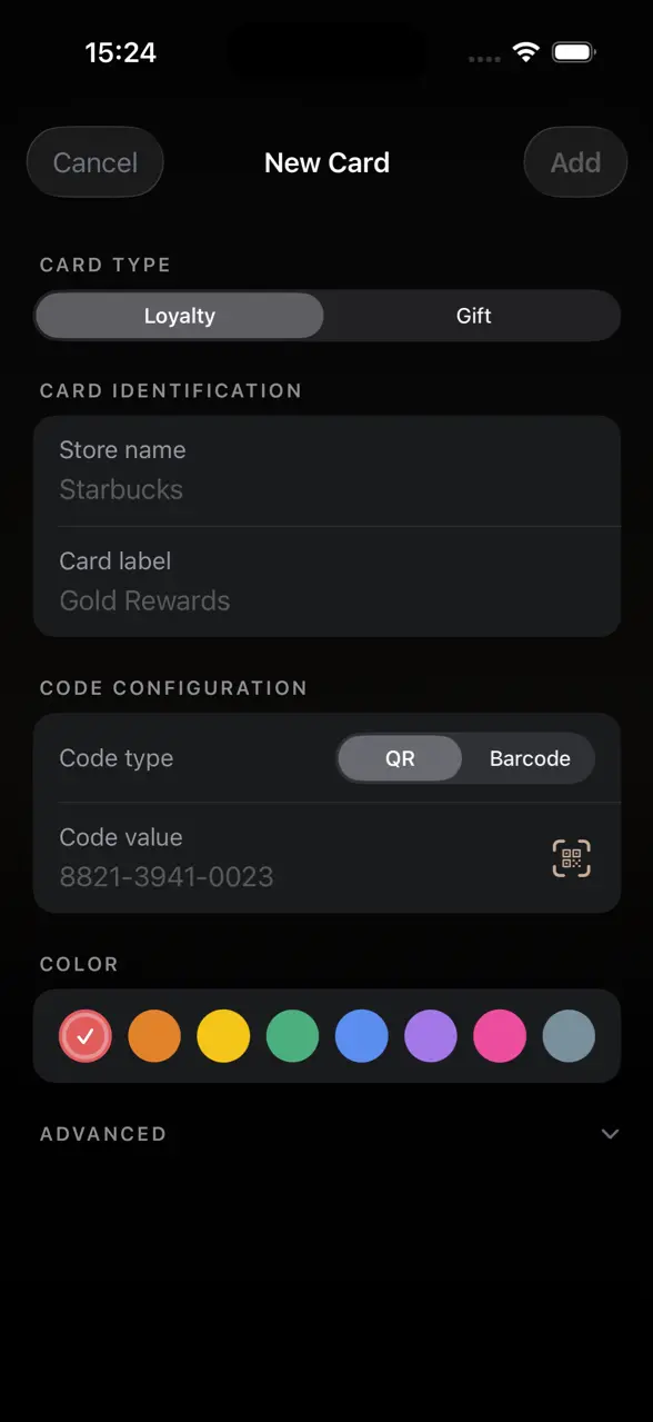 Create card