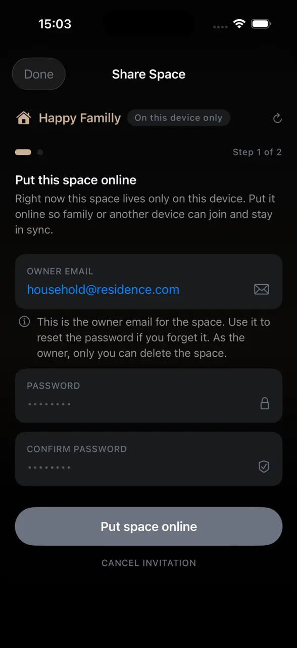 Share space